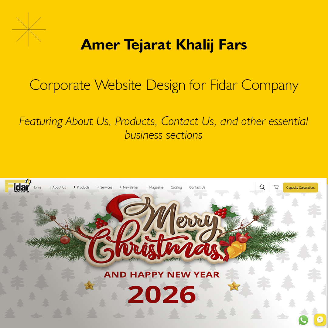 Corporate Website Design for Fidar Company