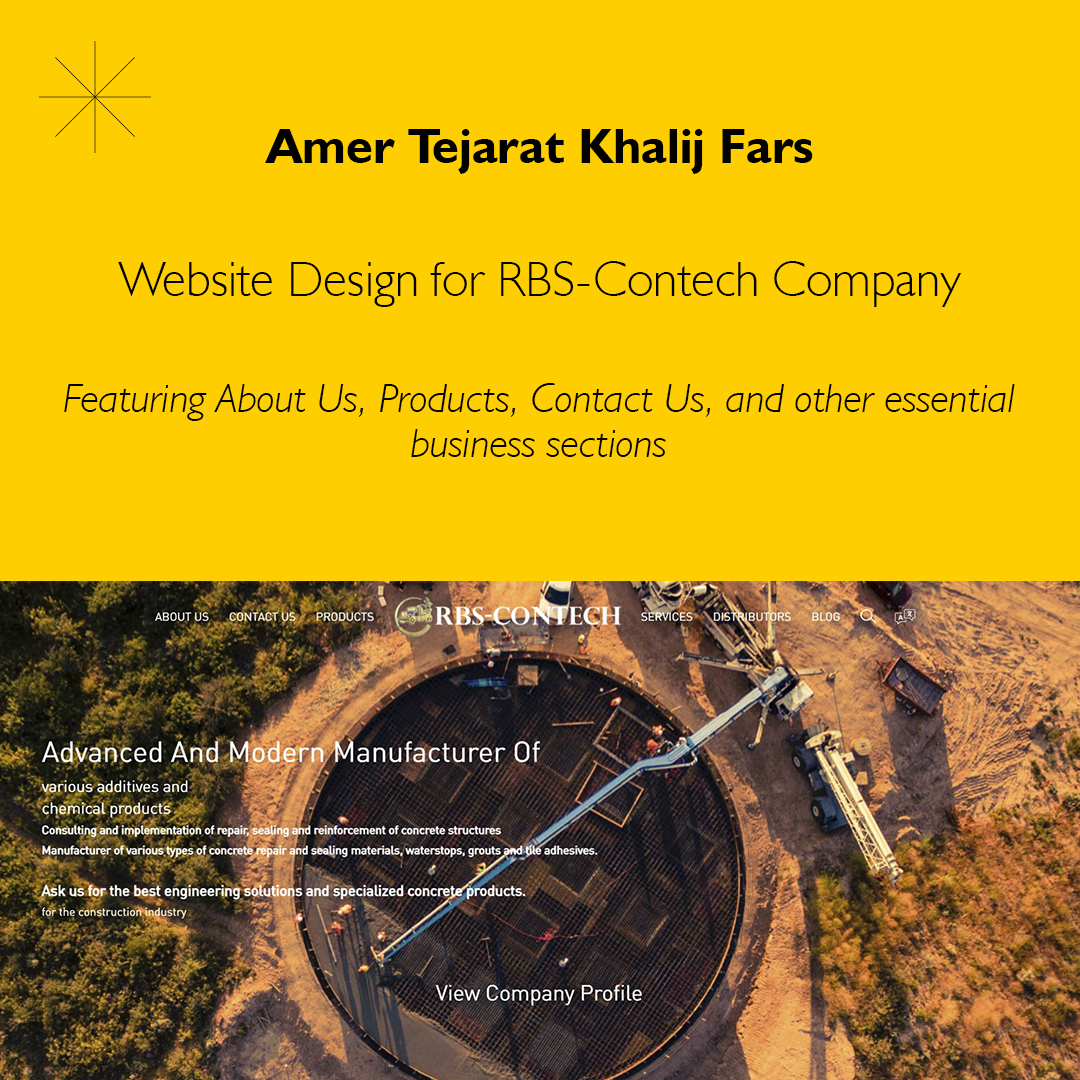 Website Design for RBS-Contech Company